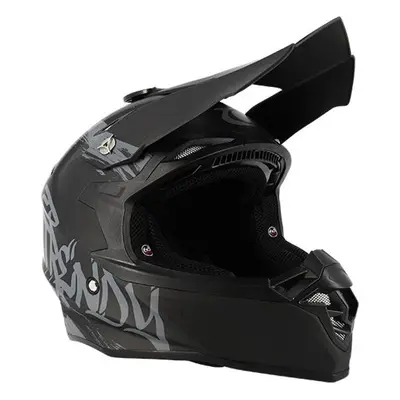 Casco cross Trendy T-904 nero/grigio opaco XL