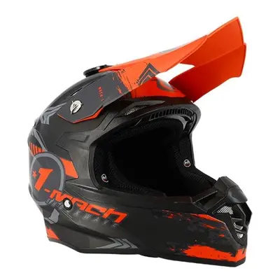 Casco cross Trendy T-904 nero/rosso opaco L