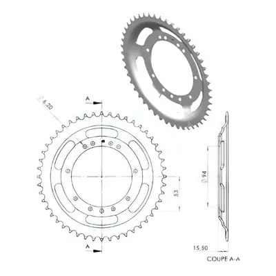 Corona 48 Denti, Peugeot 103 (diametro 94mm)