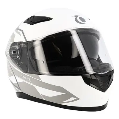 Casco integrale visiera doppia Trendy T-604 Chactas grigio/bianco opaco XL