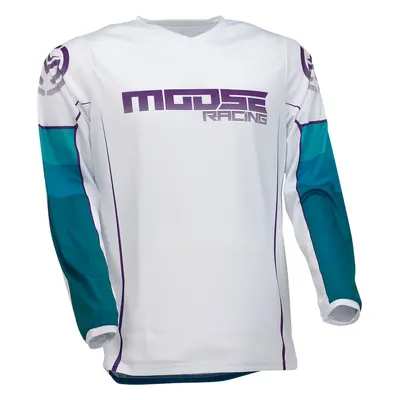 Maglia cross Moose Racing Qualifier blu/bianco LG