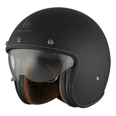 Casco jet MT Le Mans 2 SV Uni nero opaco S