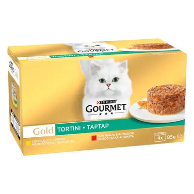 GOURMET GOLD GATTO 4X85GR POL/CAR-MAN/PO