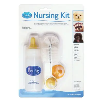 Nursing kit biberon da 120ml per animali + tettarelle di varie misure + scovolino per pulizia