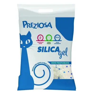 PREZIOSA GATTO LETTIERA IGIENICA SILICA GEL NON PROFUMATA 4 KG