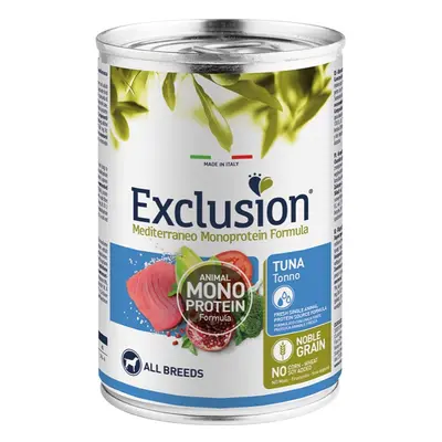 Exclusion mediterraneo monoprotein noble grain adult tuna all breeds 400g