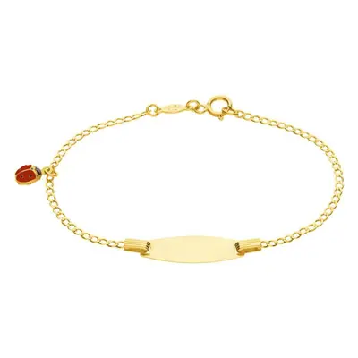 Bracciale Con Targhetta Holy Oro Giallo