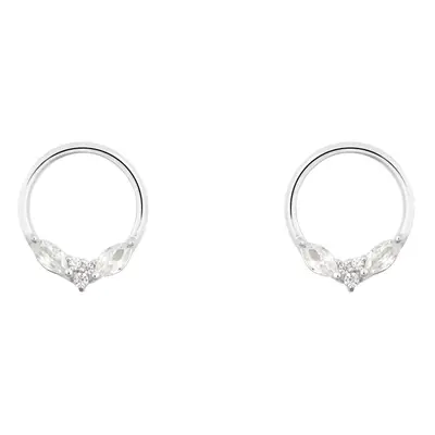 Orecchini Lobo Silver Elegance Argento Rodiato Cubic Zirconia