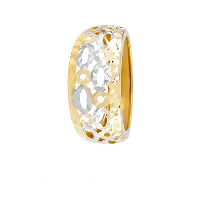 Anello Fascia Golden Lover Oro Bicolore