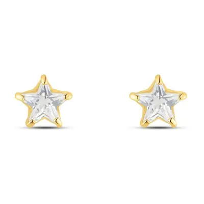 Orecchini Lobo Bon Ton Oro Giallo Cubic Zirconia