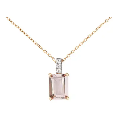 Collana Jasmine Oro Rosa Morganite Diamante