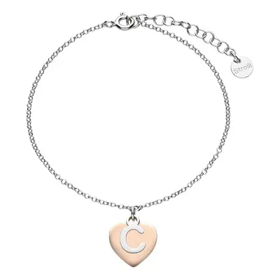 Bracciale Silver Collection Argento Bicolore Bianco / Rosa