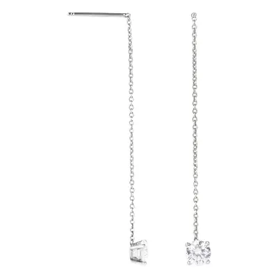 Orecchini Pendenti Punto Luce Silver Elegance Argento Rodiato Cubic Zirconia