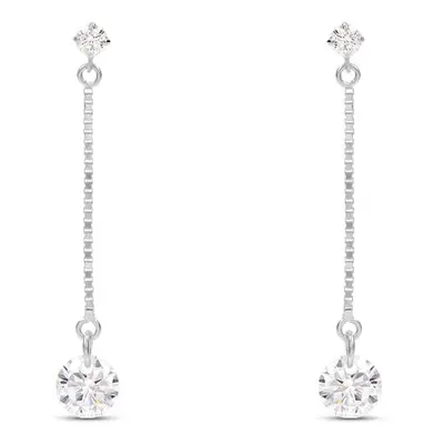 Orecchini Pendenti Punto Luce Claire Oro Bianco Cubic Zirconia