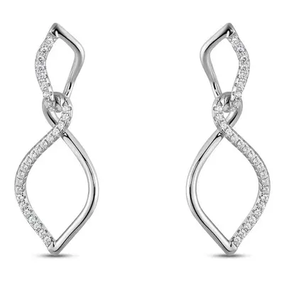 Orecchini Pendenti Silver Shine Argento Rodiato Cubic Zirconia