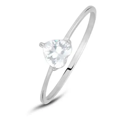 Anello Solitario Claire Oro Bianco Cubic Zirconia