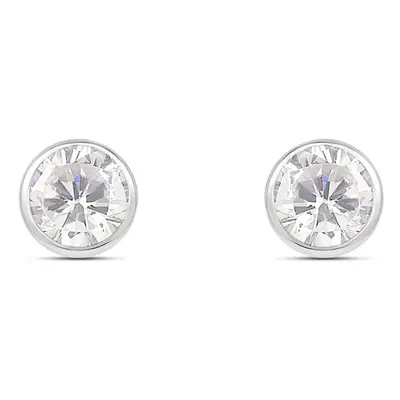 Orecchini Lobo Punto Luce Bon Ton Oro Bianco Cubic Zirconia