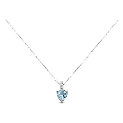 Collana Punto Luce Amélie Oro Bianco Topazio Cubic Zirconia