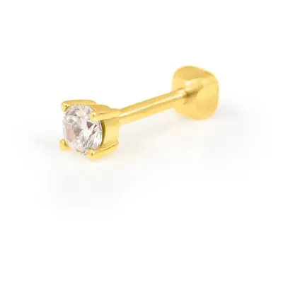 Piercing Orecchio Punto Luce Bon Ton Oro Giallo Cubic Zirconia