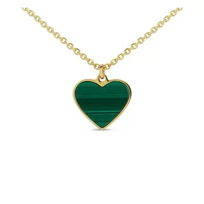 Collana Beverly Oro Giallo Malachite