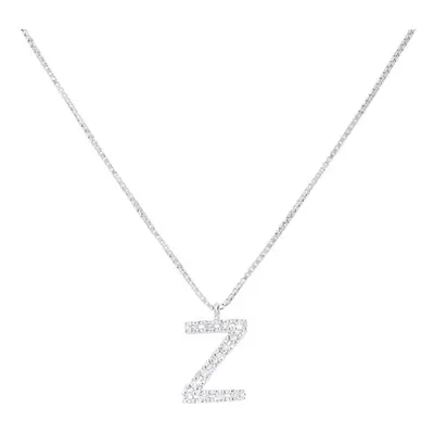 Collana Diamond Letters Oro Bianco Diamante