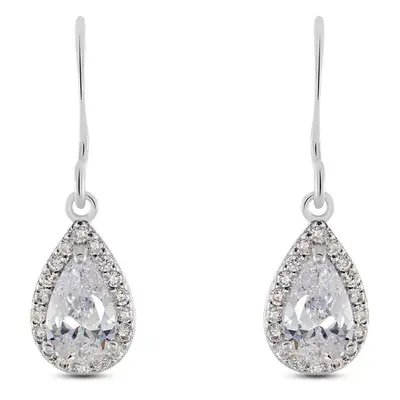 Orecchini Pendenti Punto Luce Silver Elegance Argento Rodiato Cubic Zirconia