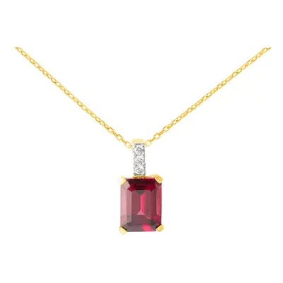 Collana Jasmine Oro Giallo Rodolite Diamante