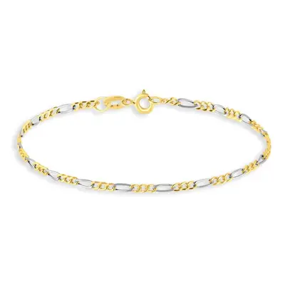 Bracciale Catena Oro Uomo Oro Bicolore