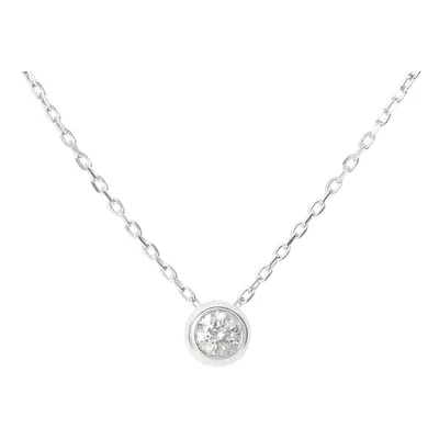 Collana Punto Luce Grace Oro Bianco Diamante