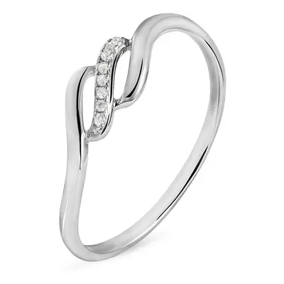 Anello Fantasia Sophia Oro Bianco Diamante