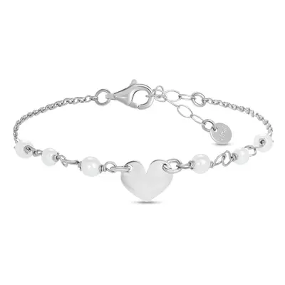 Bracciale Silver Pearls Argento Rodiato Perla sintentica