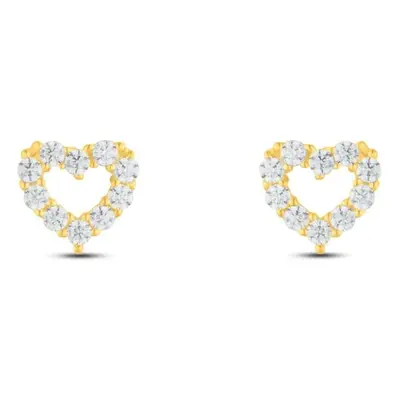 Orecchini Lobo Bon Ton Oro Giallo Cubic Zirconia