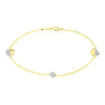 Bracciale Crystal Gold Oro Giallo Cristallo