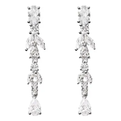 Orecchini Pendenti Silver Elegance Argento Rodiato Cubic Zirconia