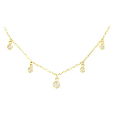 Collana Multi Punto Luce Claire Oro Giallo Cubic Zirconia