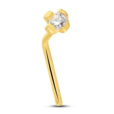 Piercing Naso Punto Luce Bon Ton Oro Bianco Cubic Zirconia