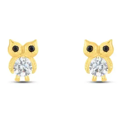 Orecchini Lobo Bon Ton Oro Giallo Cubic Zirconia