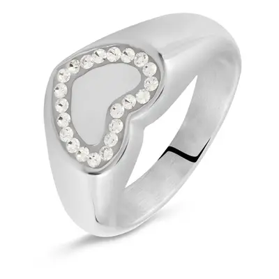 Anello Chevalier Lady Chic Acciaio Cristallo