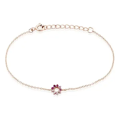 Bracciale Silver Rainbow Argento Rosa Cubic Zirconia