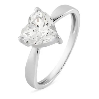 Anello Solitario Claire Oro Bianco Cubic Zirconia