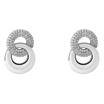 Orecchini Lobo Silver Shine Argento Rodiato Cubic Zirconia