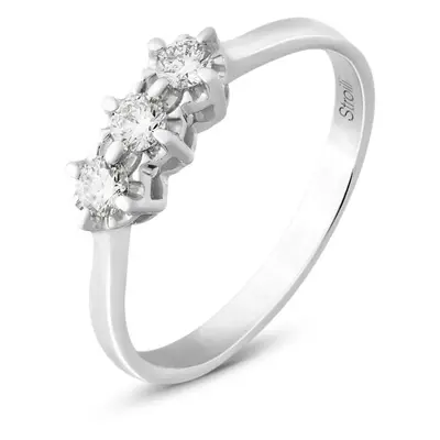 Anello Trilogy Diamazing Oro Bianco Diamante