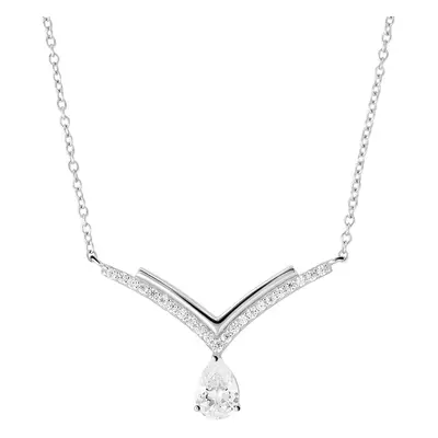 Collana Punto Luce Silver Elegance Argento Rodiato Cubic Zirconia