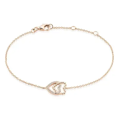 Bracciale Silver Moments Argento Rosa Cubic Zirconia