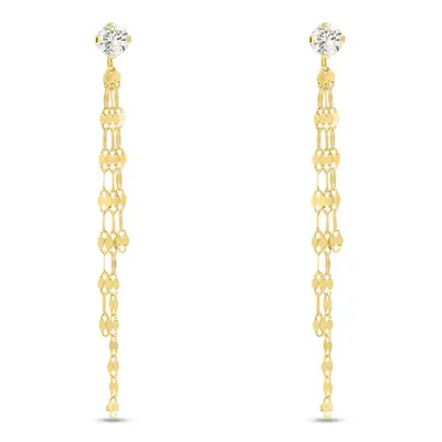 Orecchini Pendenti Claire Oro Giallo Cubic Zirconia