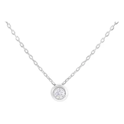 Collana Punto Luce Grace Oro Bianco Diamante