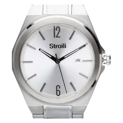 Orologio solo tempo con cinturino e cassa in acciaio silver