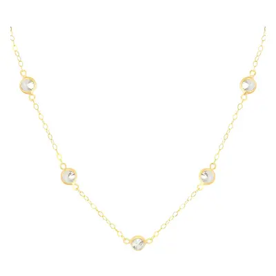 Collana Multi Punto Luce Claire Oro Giallo Cubic Zirconia