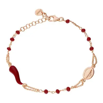 Bracciale Rosario Silver Soul Argento Rosa Cristallo