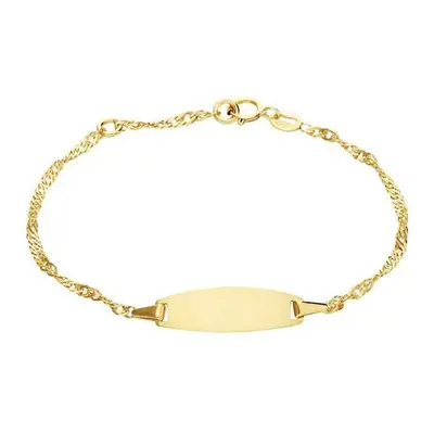 Bracciale Con Targhetta Holy Oro Giallo